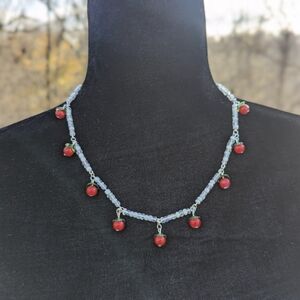 Handmade berry necklace